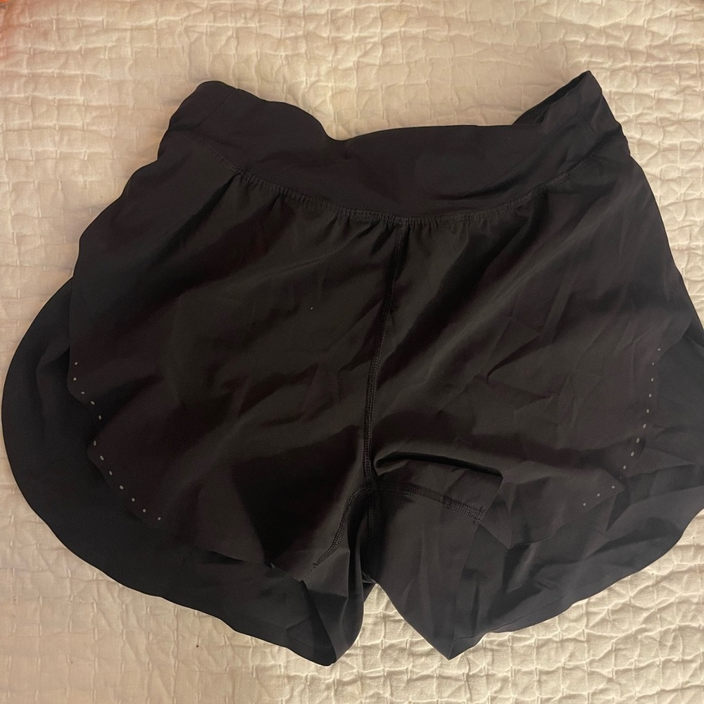 Women's Black Athletic Shorts Run Times Lululemon